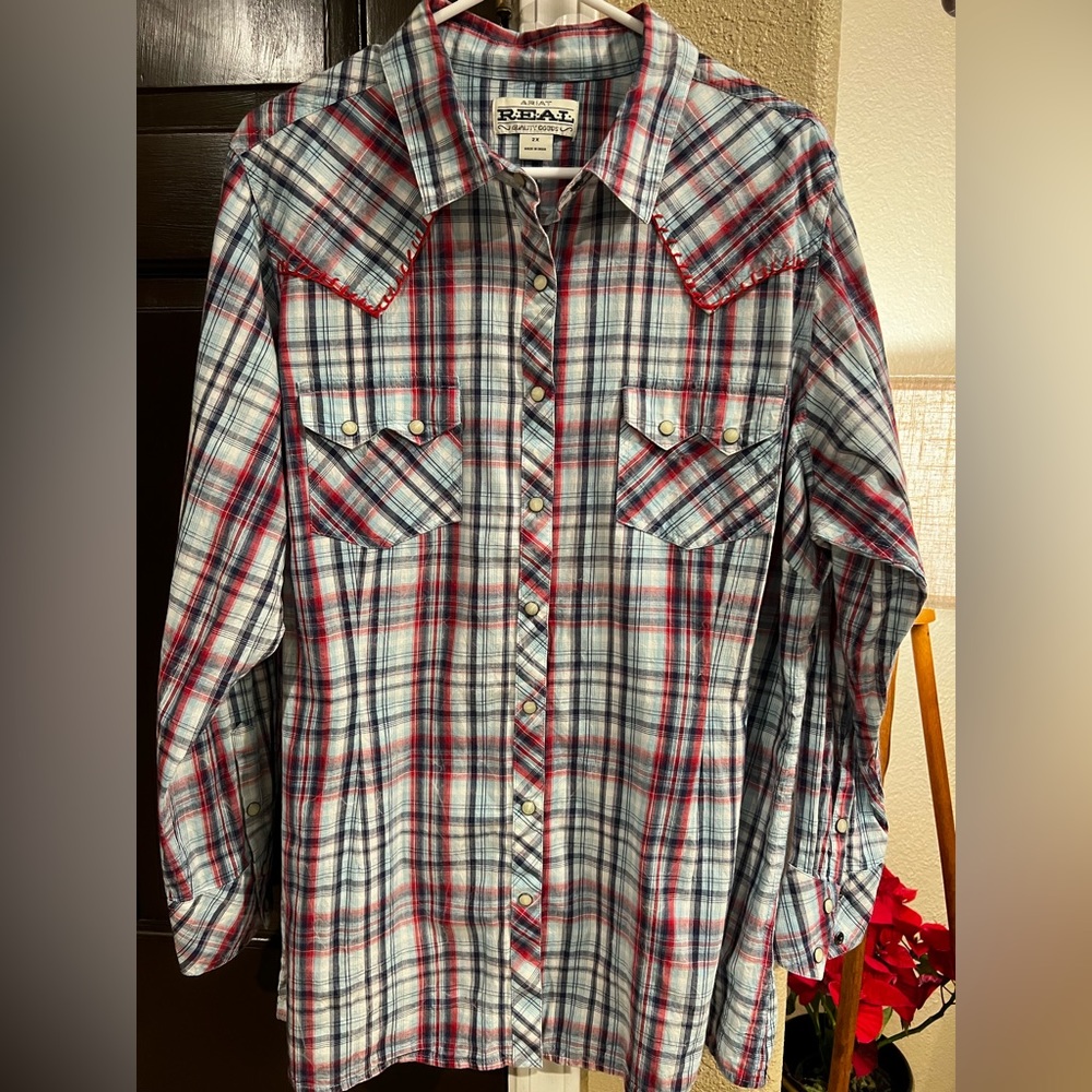 Ariat Button Up Male XXL